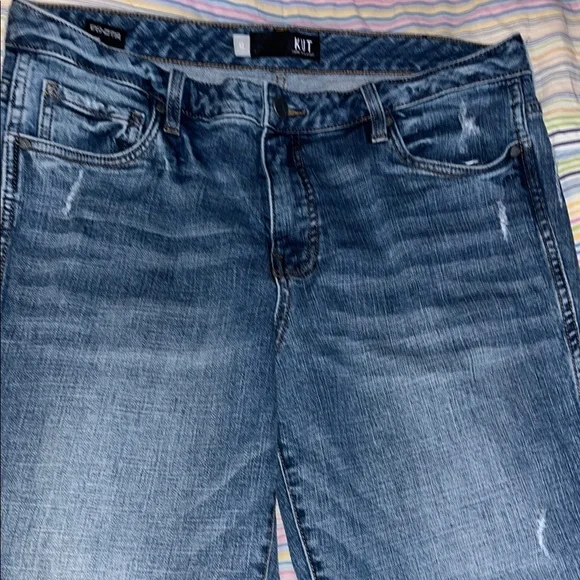 Kut Catherine Fab Ab Boyfriend Blue Denim Jeans 12 - Picture 5 of 8